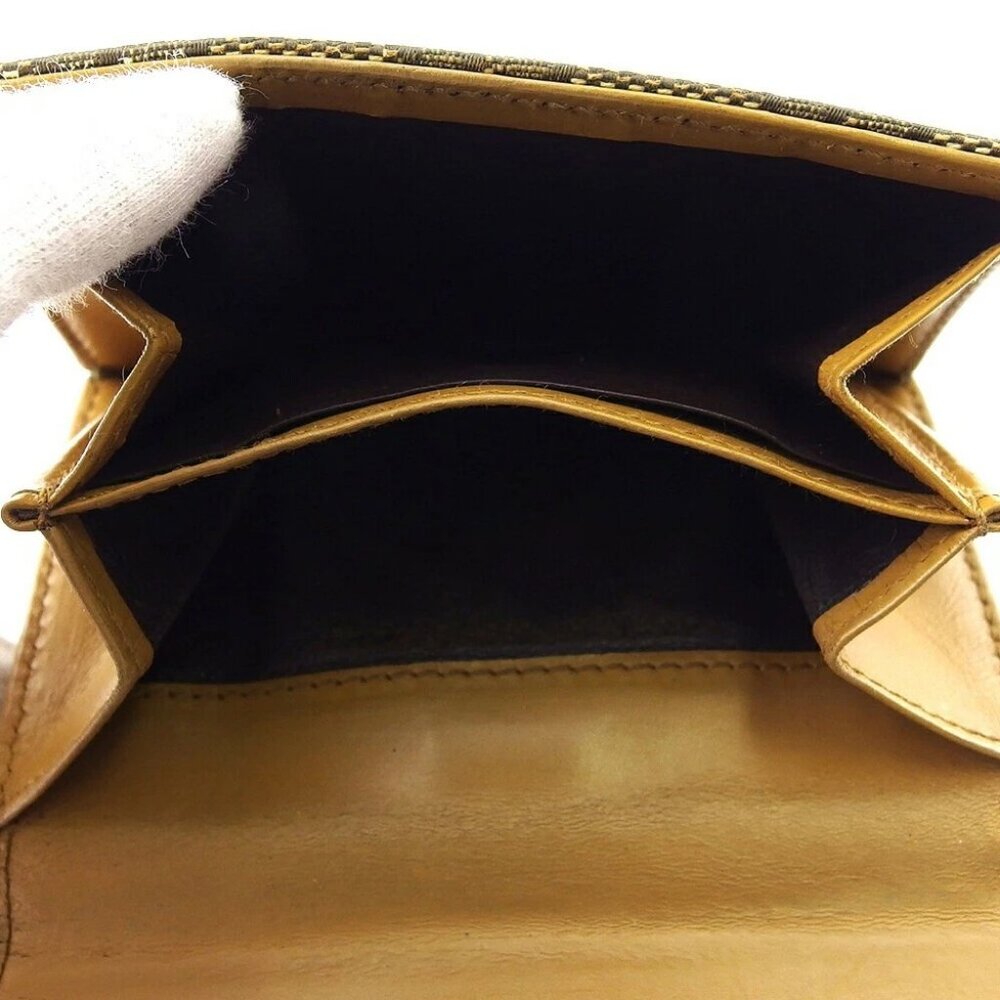 GUCCI Bifold Wallet Beige Brown Red Women Authentic secondhand - Picture 3 of 11